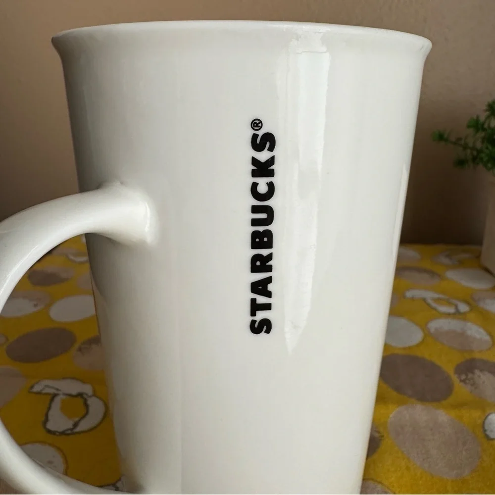Starbucks 2015 matte gold graffiti mug